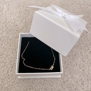 Gold “E” Initial Necklace!